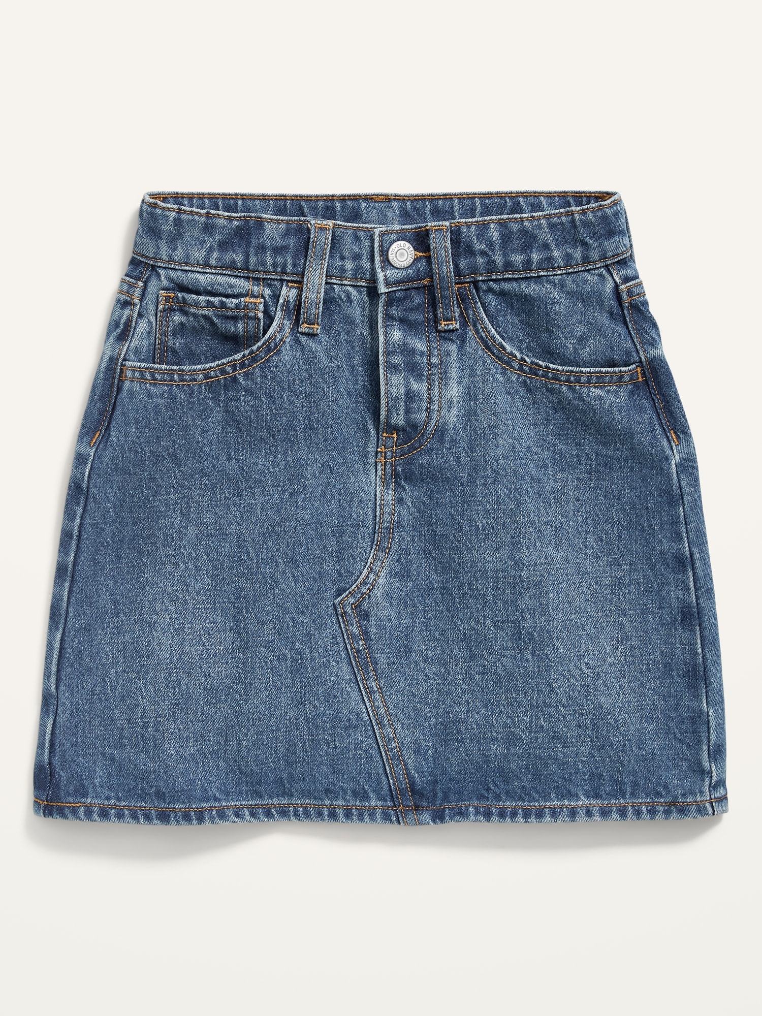 oldnavy.gap.com | High-Waisted Button-Fly Jean Skirt for Girls