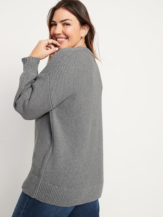 Image number 6 showing, Textured-Knit Tunic Sweater for Women