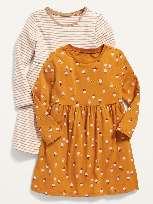 Old Navy Fit & Flare Long-Sleeve Dress 2-Pack for Toddler Girls. 1