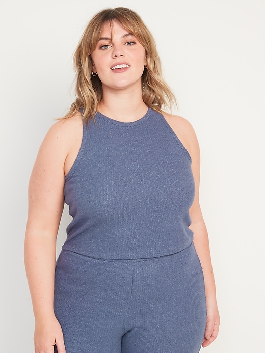 Image number 7 showing, Cropped Rib-Knit Tank Top