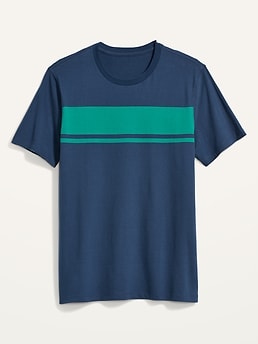 Soft-Washed Center-Stripe T-Shirt | Old Navy