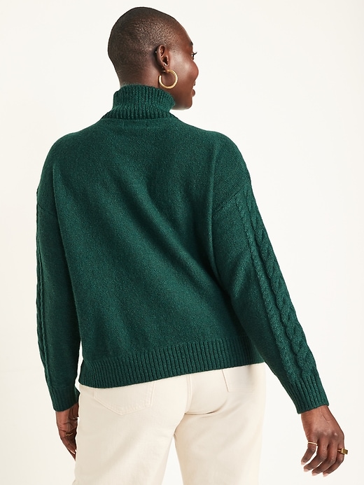 Image number 6 showing, Button-Front Cable-Knit Sweater
