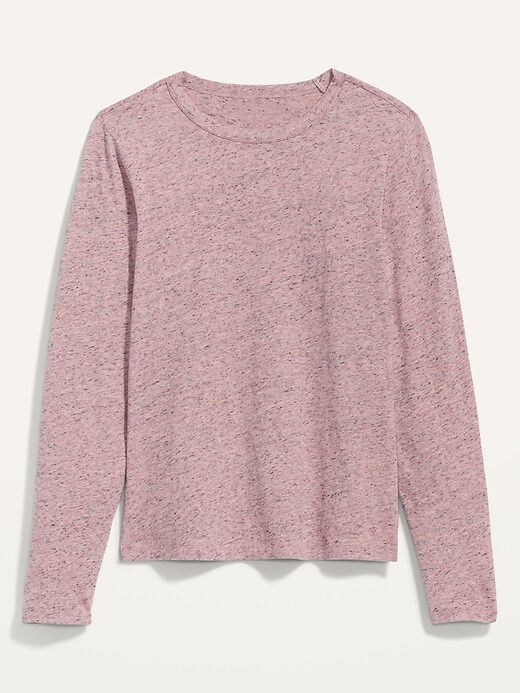 Image number 4 showing, EveryWear Speckled Long-Sleeve T-Shirt for Women