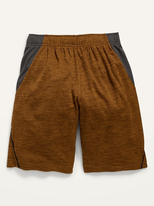 View large product image 2 of 2. Go-Dry Color-Blocked Mesh Shorts for Boys