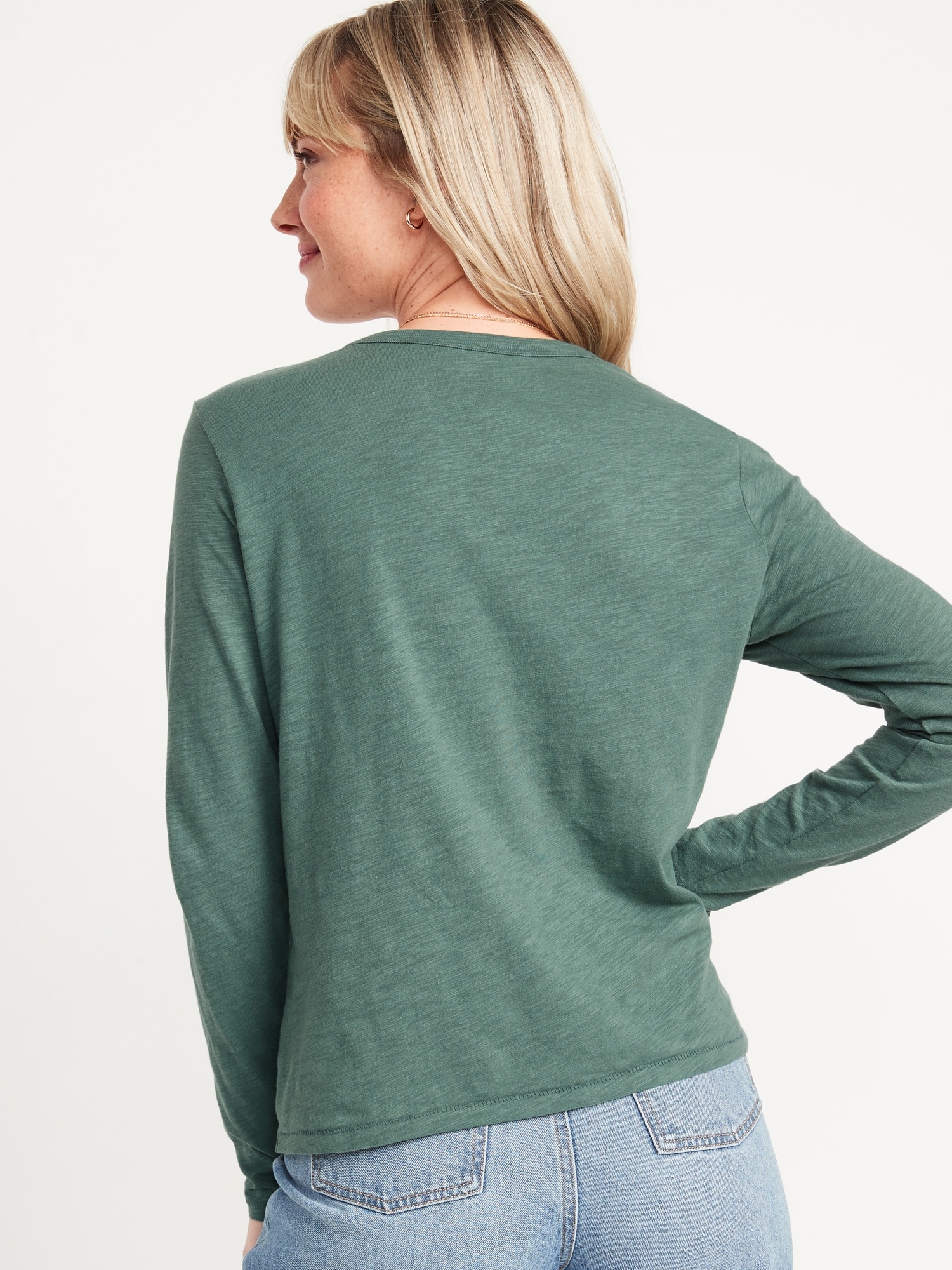 EveryWear Slub-Knit Long-Sleeved T-Shirt | Old Navy