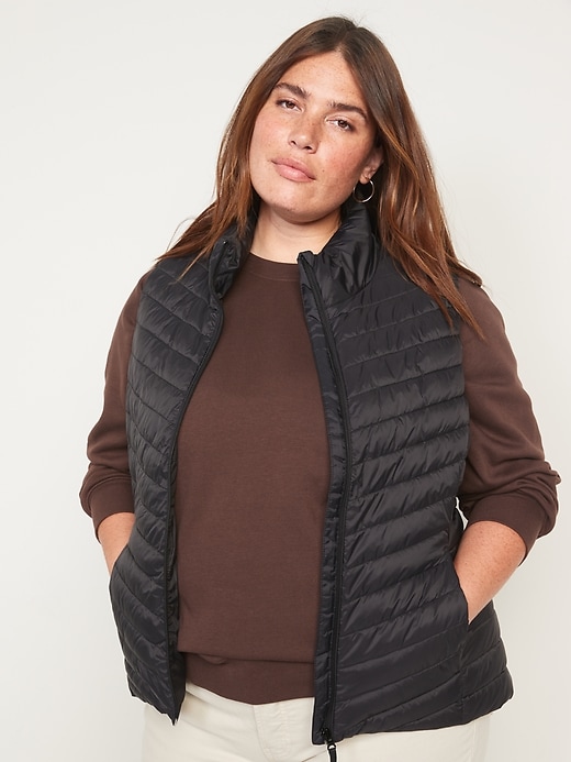 Image number 7 showing, Water-Resistant Narrow-Channel Puffer Vest for Women