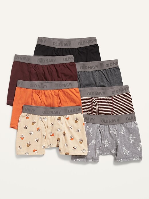 Old Navy - Printed Boxer-Briefs Underwear 7-Pack for Boys