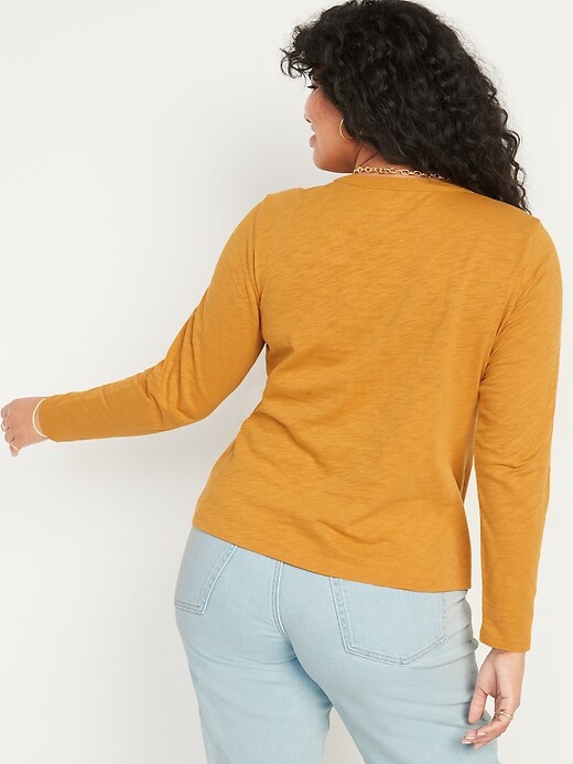 EveryWear SlubKnit LongSleeved TShirt for Women Old Navy