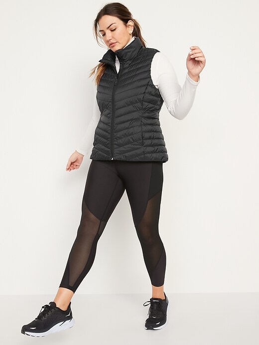 Image number 3 showing, Water-Resistant Narrow-Channel Puffer Vest for Women