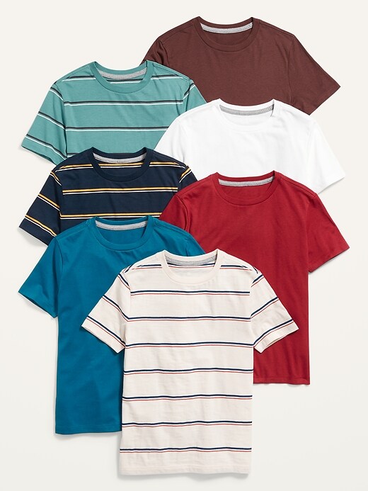 Old Navy Softest Crew-Neck T-Shirt 7-Pack for Boys. 1