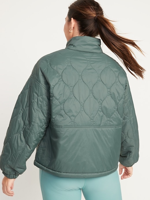 Image number 6 showing, Packable Oversized Water-Resistant Quilted Jacket for Women