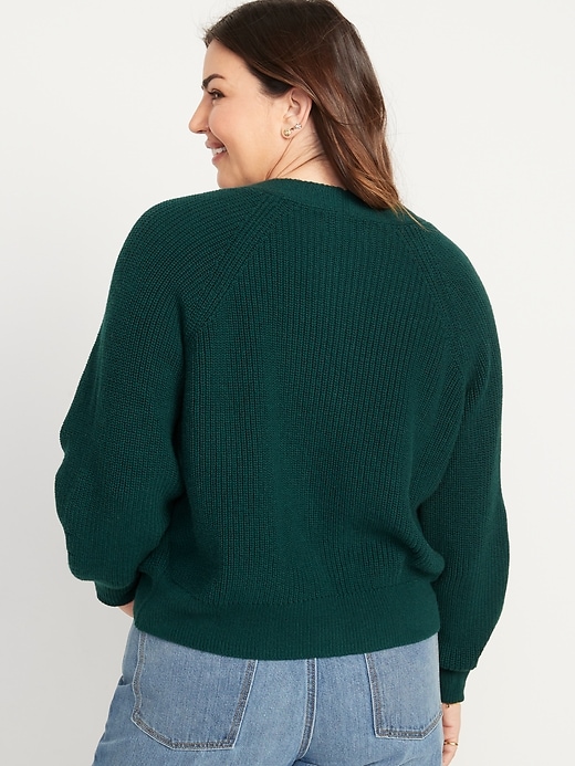 Image number 6 showing, Shaker-Stitch Cardigan Sweater