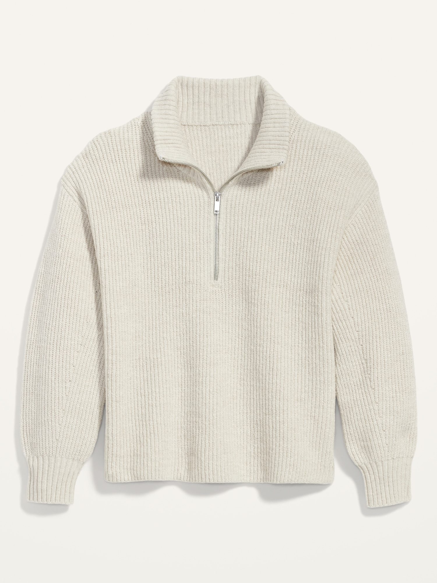 Rib-Knit Quarter-Zip Sweater for Women | Old Navy