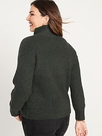 Rib-Knit Quarter-Zip Sweater for Women | Old Navy