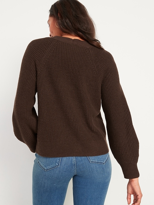 Image number 2 showing, Shaker-Stitch Cardigan Sweater for Women