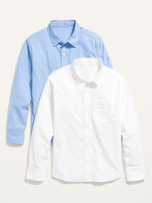 Lightweight Built-In Flex Oxford Uniform Shirt 2-Pack for Boys