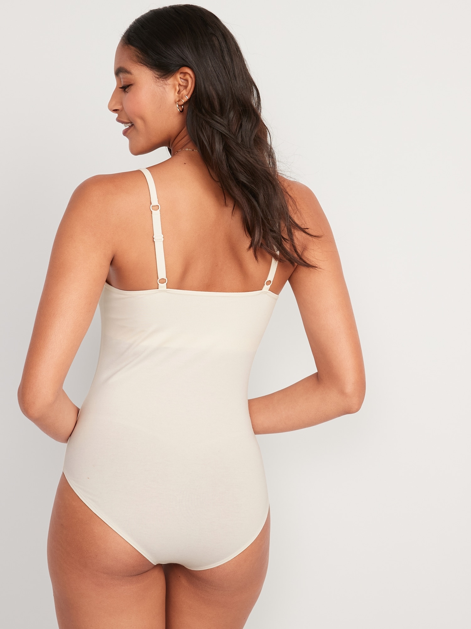 Lace-Trimmed Supima® Cotton-Blend Cheeky Bodysuit
