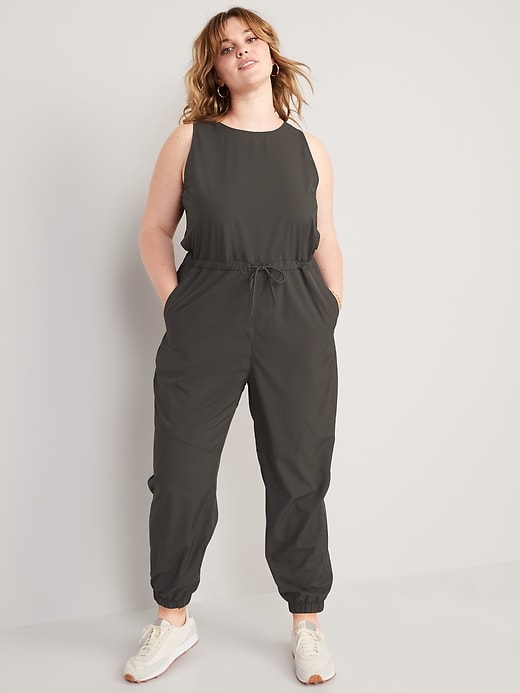 Image number 7 showing, Sleeveless StretchTech Wrap-Effect Jumpsuit