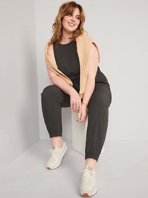 Image number 3 showing, Sleeveless StretchTech Wrap-Effect Jumpsuit
