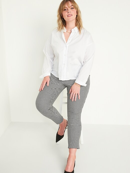 Image number 3 showing, High-Waisted Printed Pixie Skinny Ankle Pants for Women