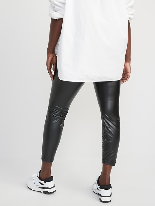 Gap faux outlet leather leggings