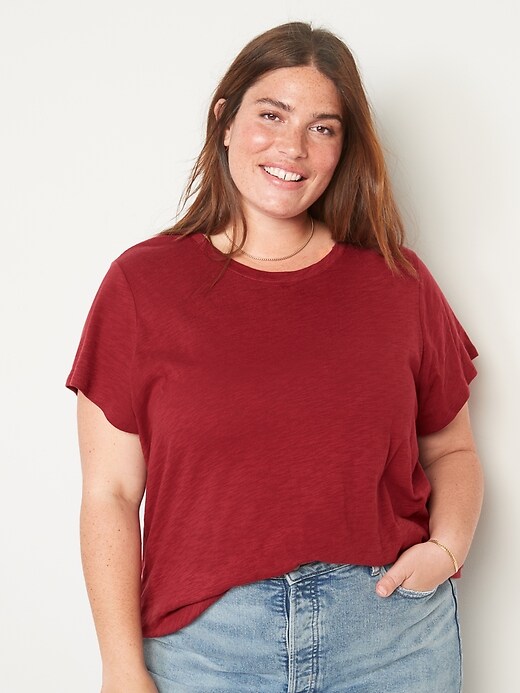 Image number 6 showing, EveryWear Slub-Knit T-Shirt for Women