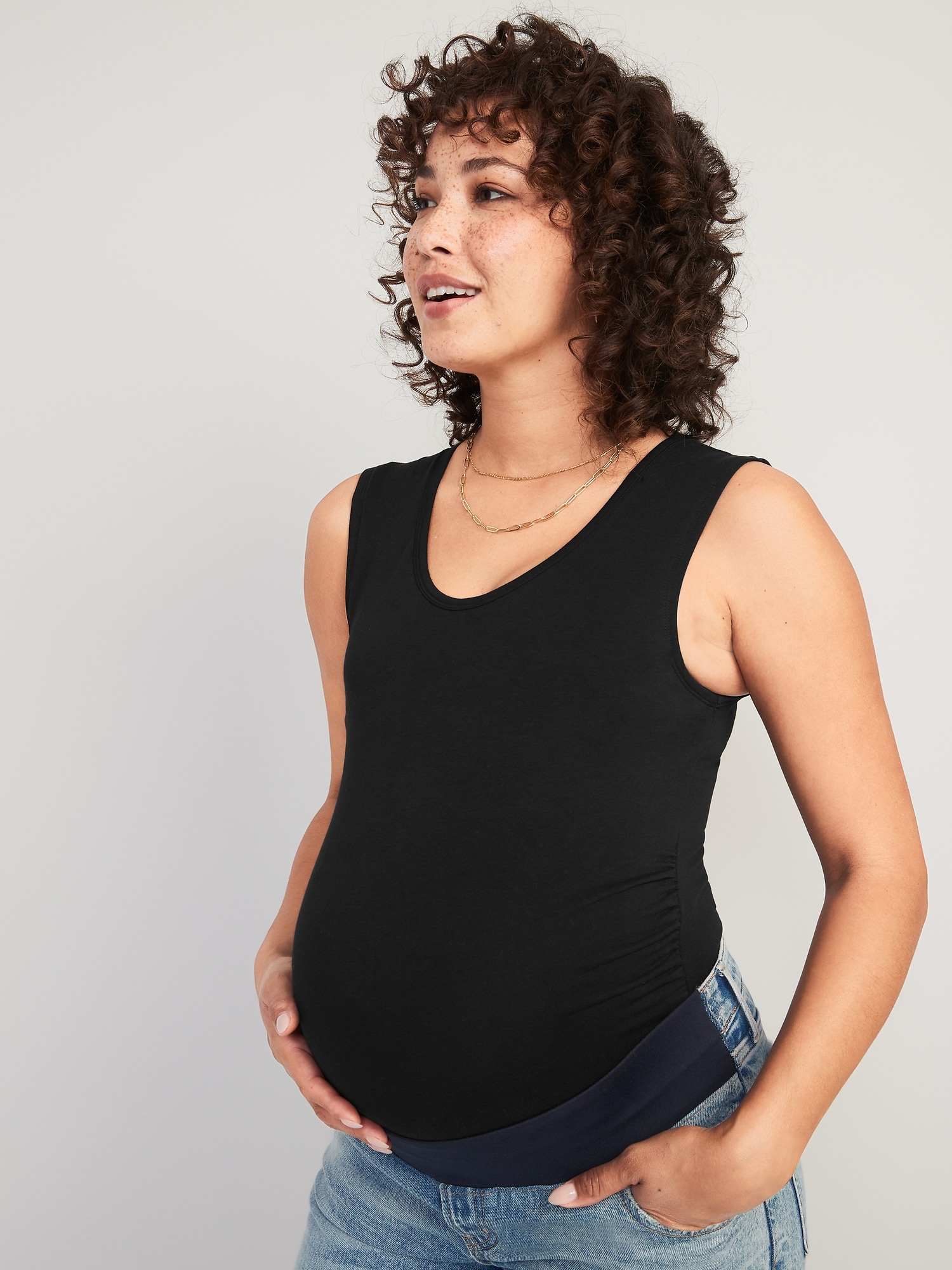 Oldnavy Maternity Fitted Side-Shirred Bodysuit