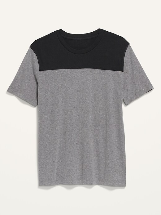 Image number 4 showing, Soft-Washed Color-Block Football T-Shirt