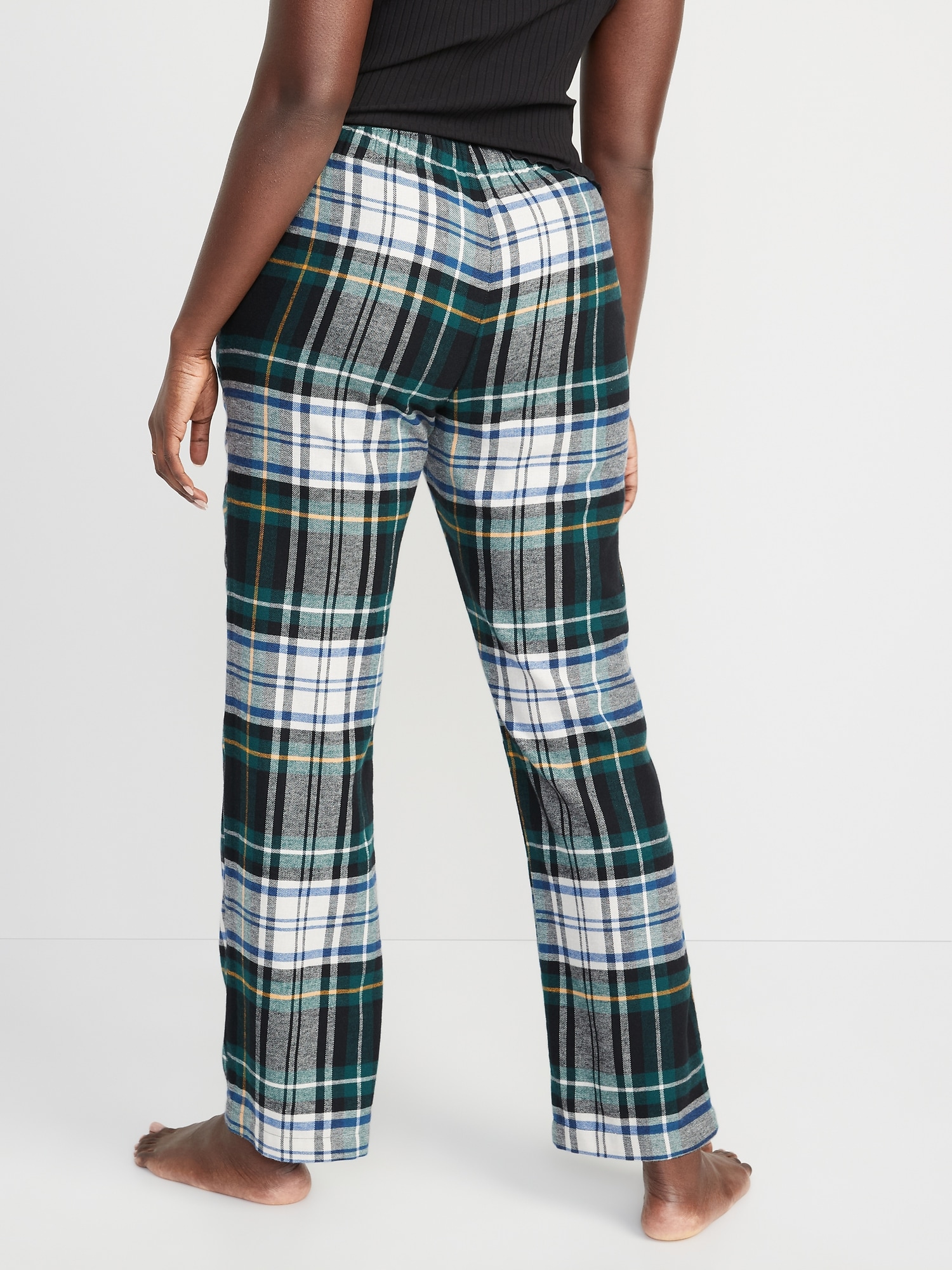 zimmerli Pajama pants COZY FLANNELL made of flannel in dark blue/ brown