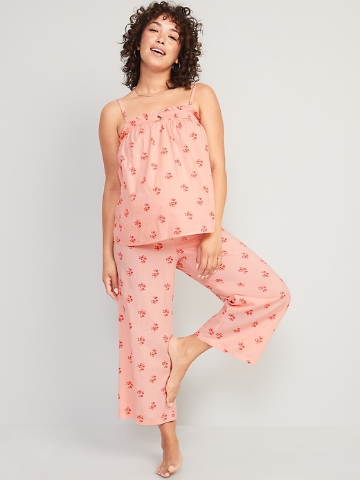 Maternity Cami Pajama Top & Pants Set