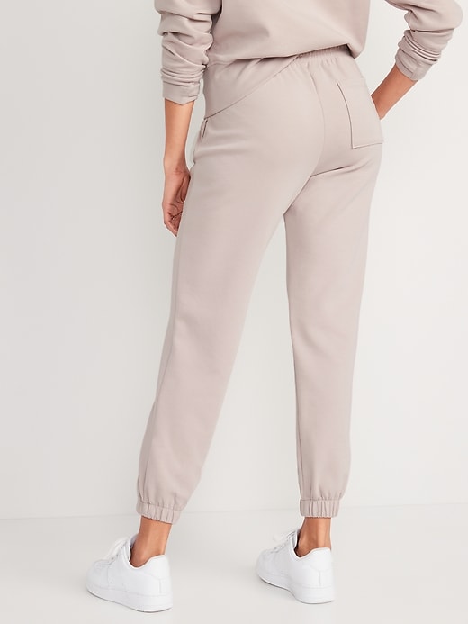 Image number 2 showing, High-Waisted Dynamic Fleece Pintucked Sweatpants for Women