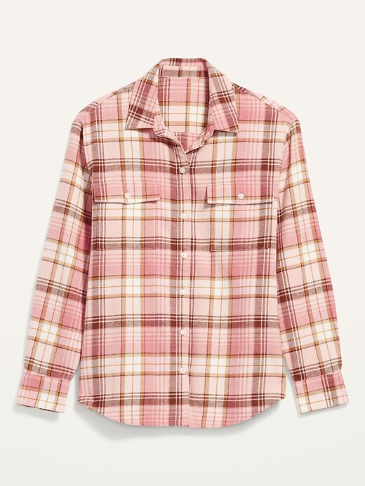 Image number 4 showing, Flannel Boyfriend Tunic Shirt