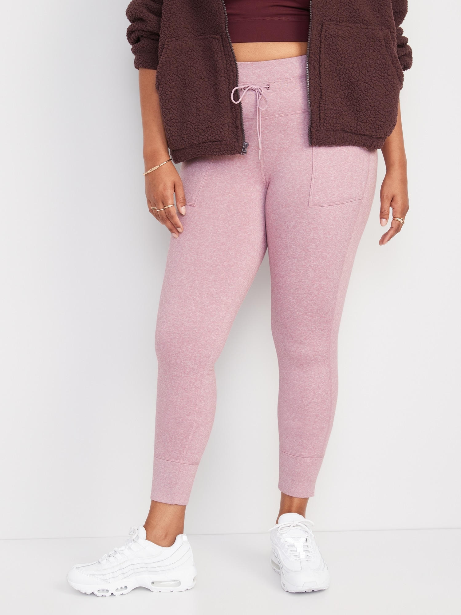 high waisted cozecore jogger leggings