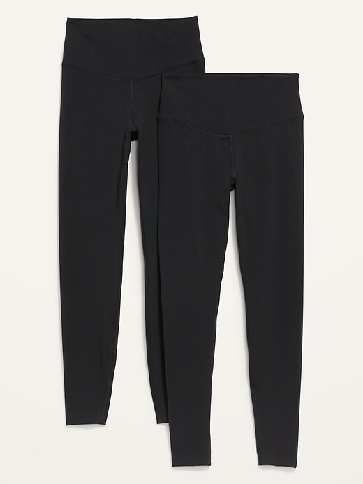 Image number 1 showing, Extra High-Waisted PowerChill Hidden-Pocket 7/8 Leggings 2-Pack