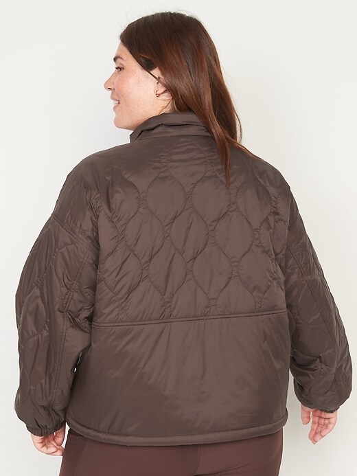 Image number 8 showing, Packable Oversized Water-Resistant Quilted Jacket for Women