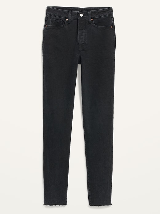 Image number 4 showing, High-Waisted OG Straight Black Cutoff Jeans