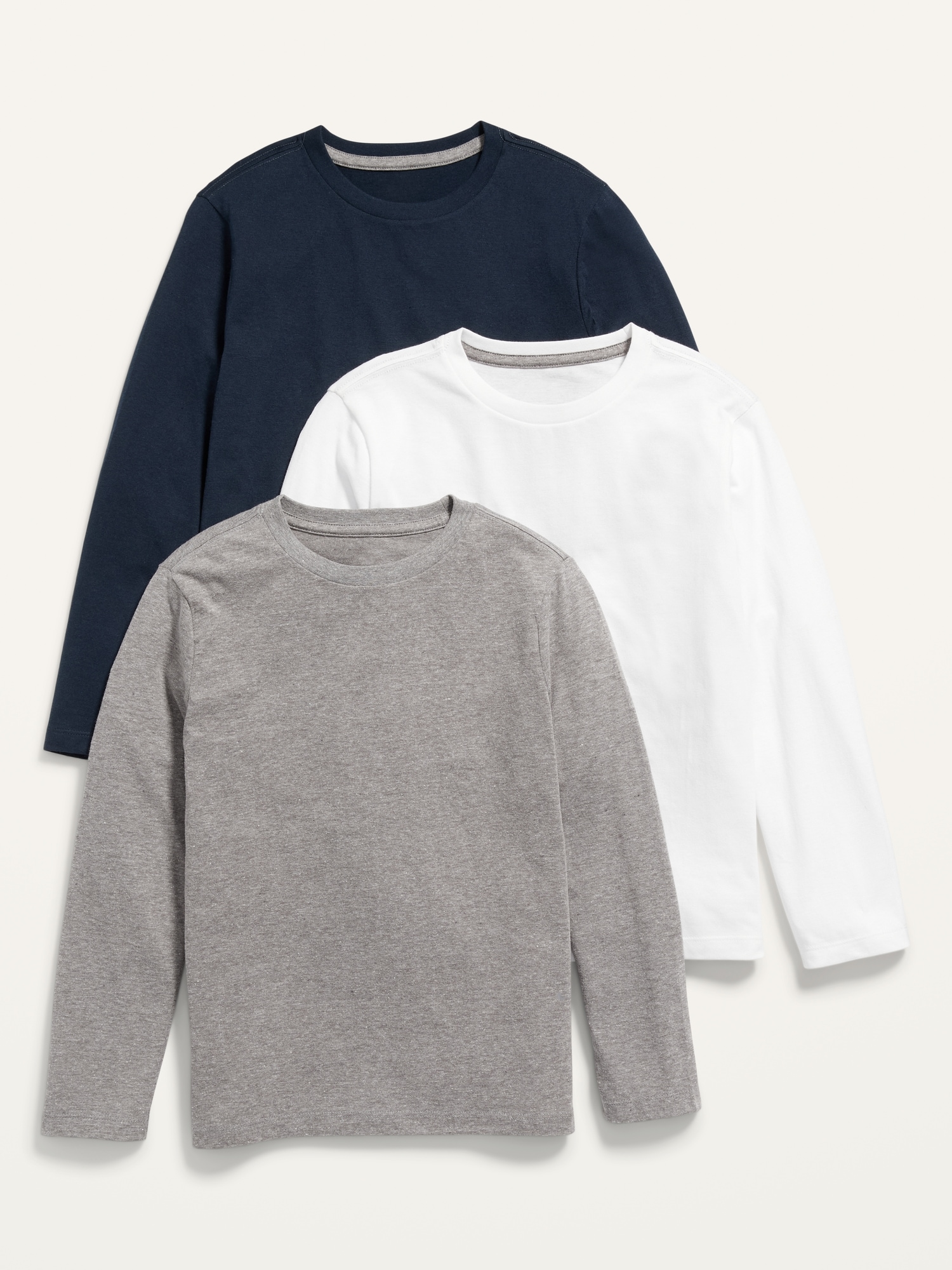 Softest Long-Sleeve T-Shirt 3-Pack for Boys | Old Navy