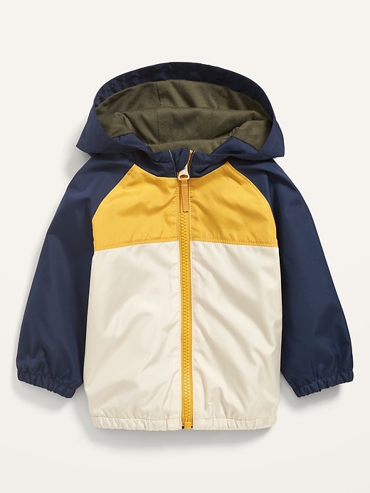 Unisex Water-Resistant Hooded Windbreaker Jacket for Baby