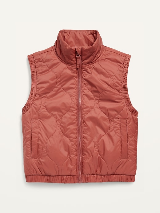 View large product image 1 of 3. Cropped Quilted Vest for Girls