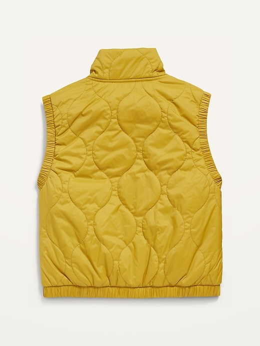 View large product image 2 of 2. Cropped Quilted Vest for Girls