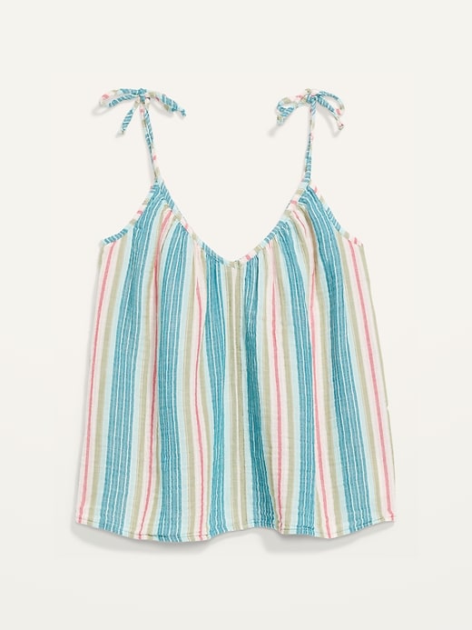 Image number 4 showing, Striped Tie-Strap Cami Top for Women