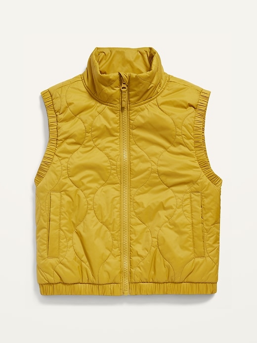 View large product image 1 of 2. Cropped Quilted Vest for Girls