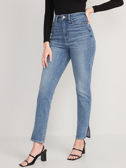 Image number 1 showing, Higher High-Waisted OG Straight Ankle Jeans