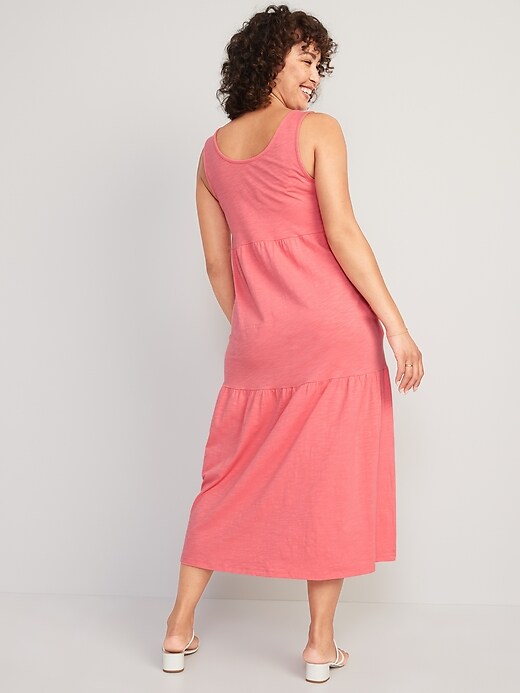 Image number 2 showing, Maternity Sleeveless All-Day Tiered Maxi Dress