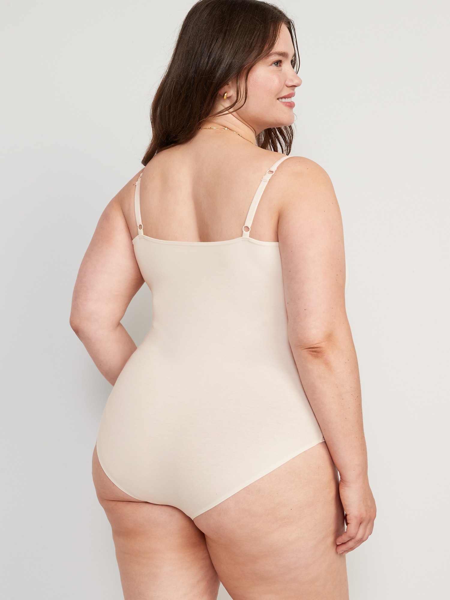 Lace-Trimmed Supima® Cotton-Blend Cheeky Bodysuit for Women, Old Navy