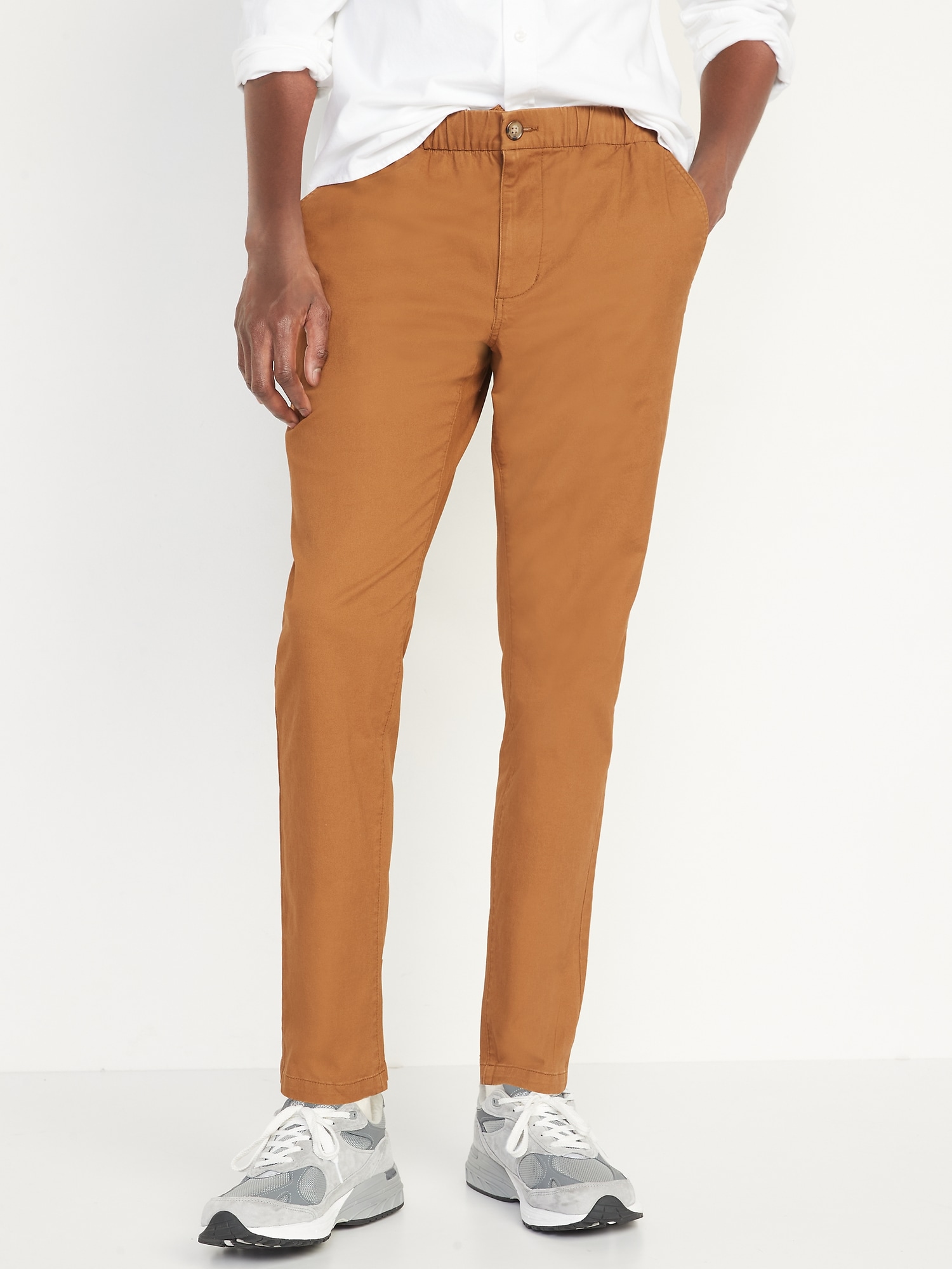 Old Navy Men's Slim Taper Built-In Flex Pull-On Chino Pants (various size in bourbon)