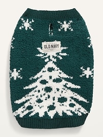 View large product image 3 of 3. Cozy-Knit Patterned Sweater for Pets