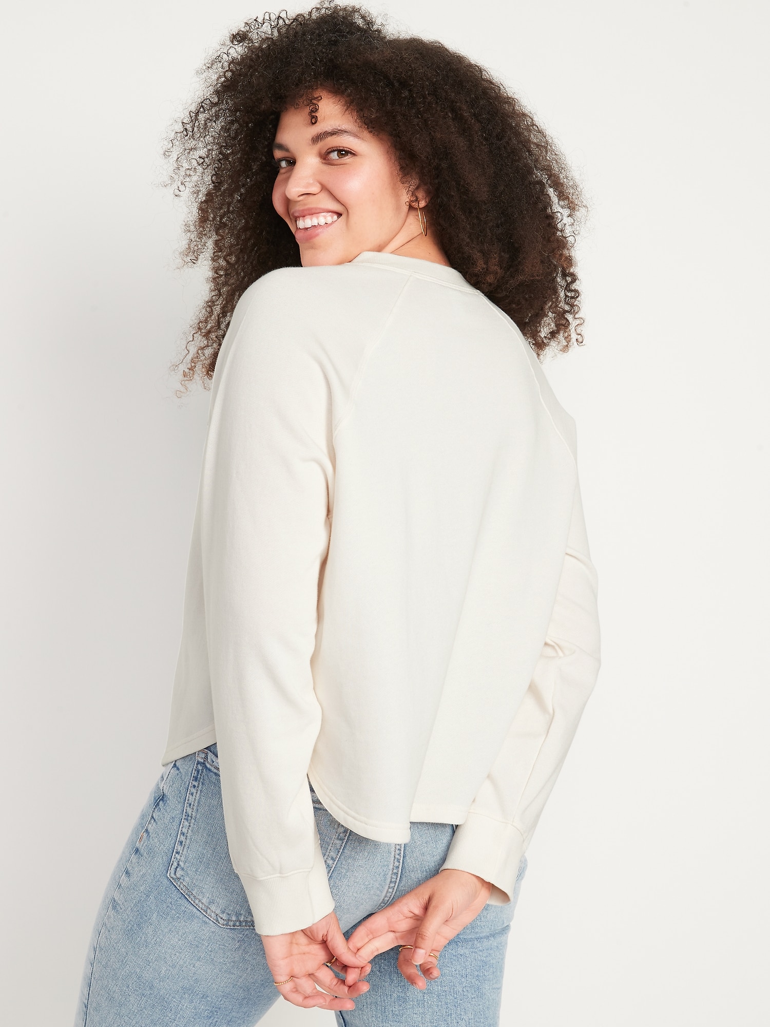 old navy blouson sleeve sweatshirt