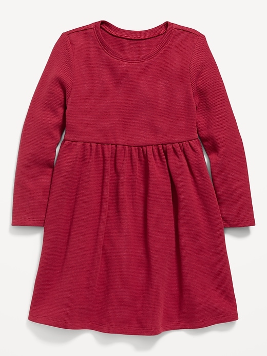 Fit & Flare LongSleeve ThermalKnit Dress for Toddler Girls Old Navy