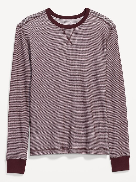Image number 4 showing, Thermal-Knit Birdseye-Pattern Long-Sleeve T-Shirt for Men